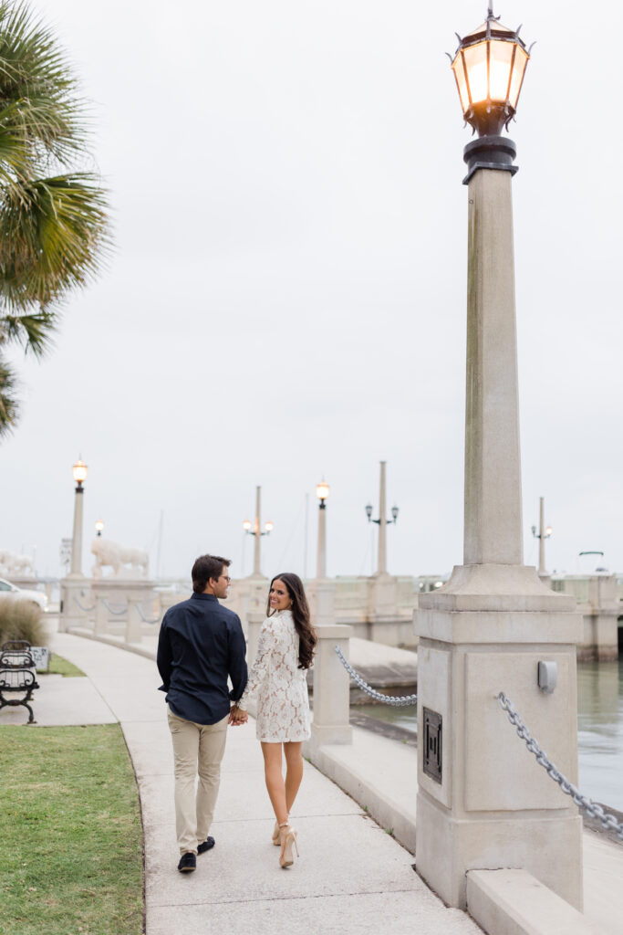 Downtown St Augustine Florida Engagement Pictures